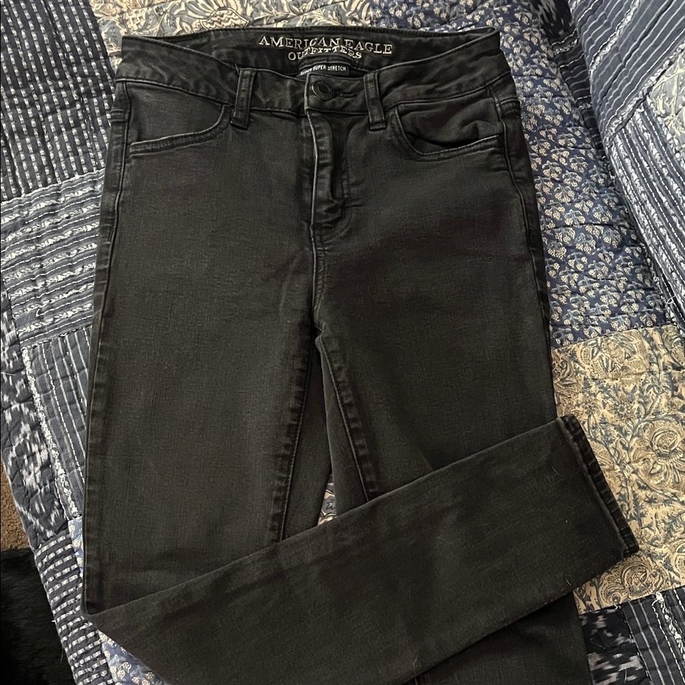 American Eagle Outfitters Women's Black Super Stretch Jeans
